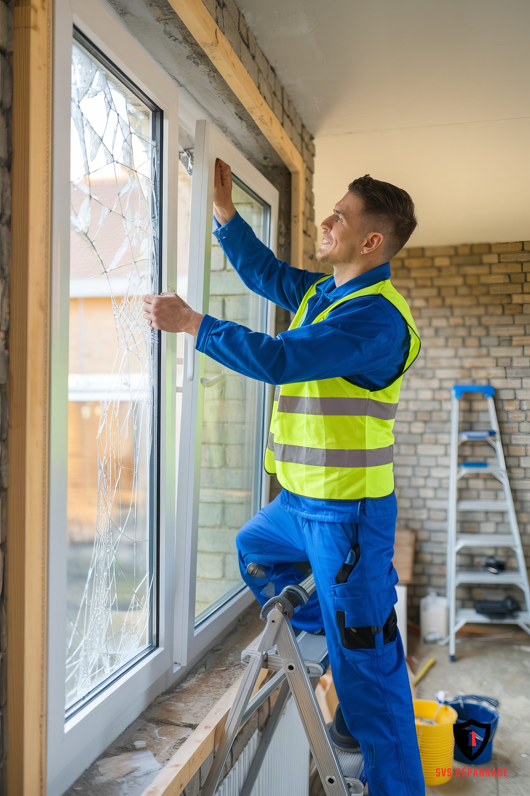 dedicated home repair worker fixing broken window scaled