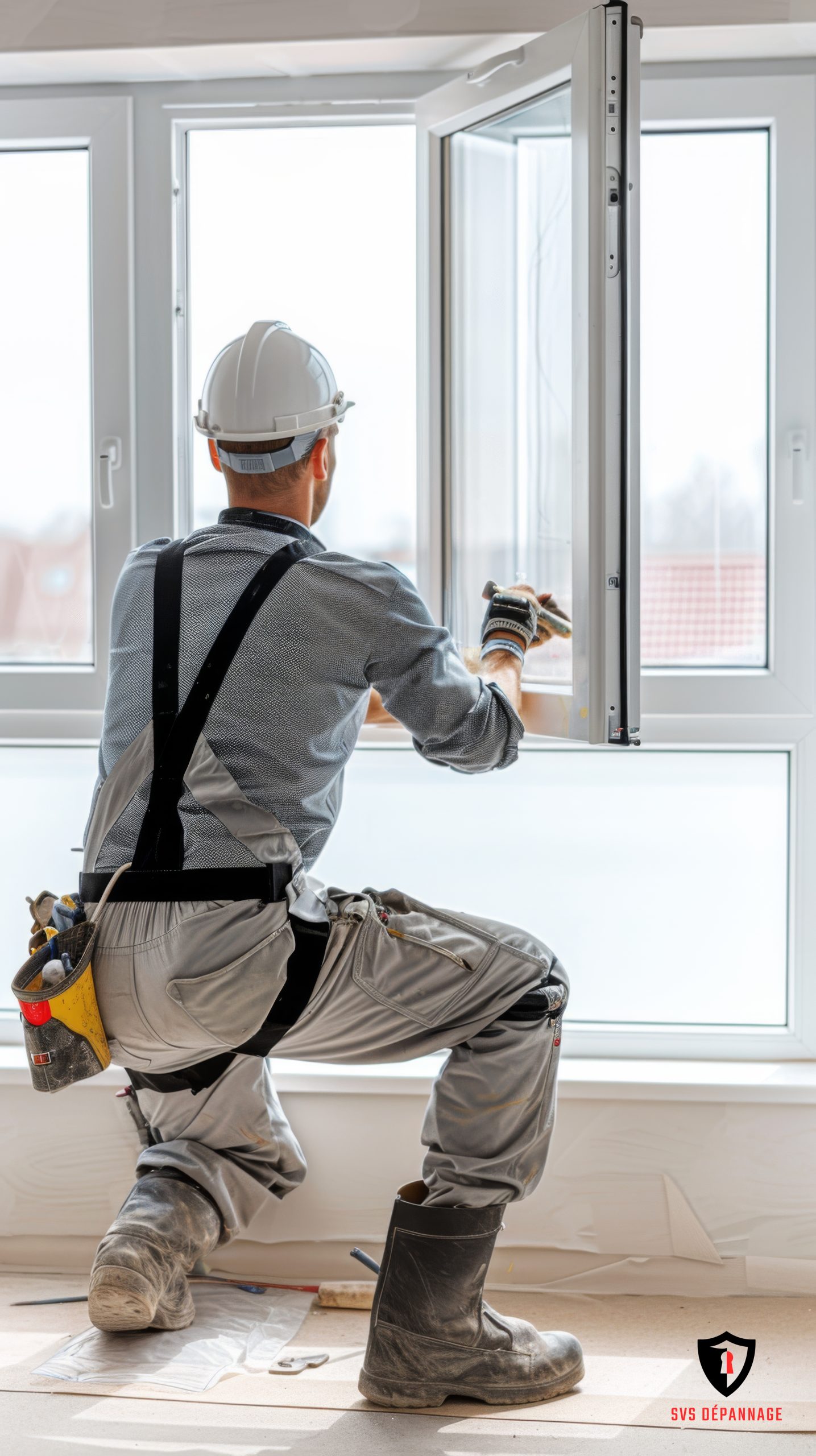 skilled worker installing new window bright modern room daytime scaled